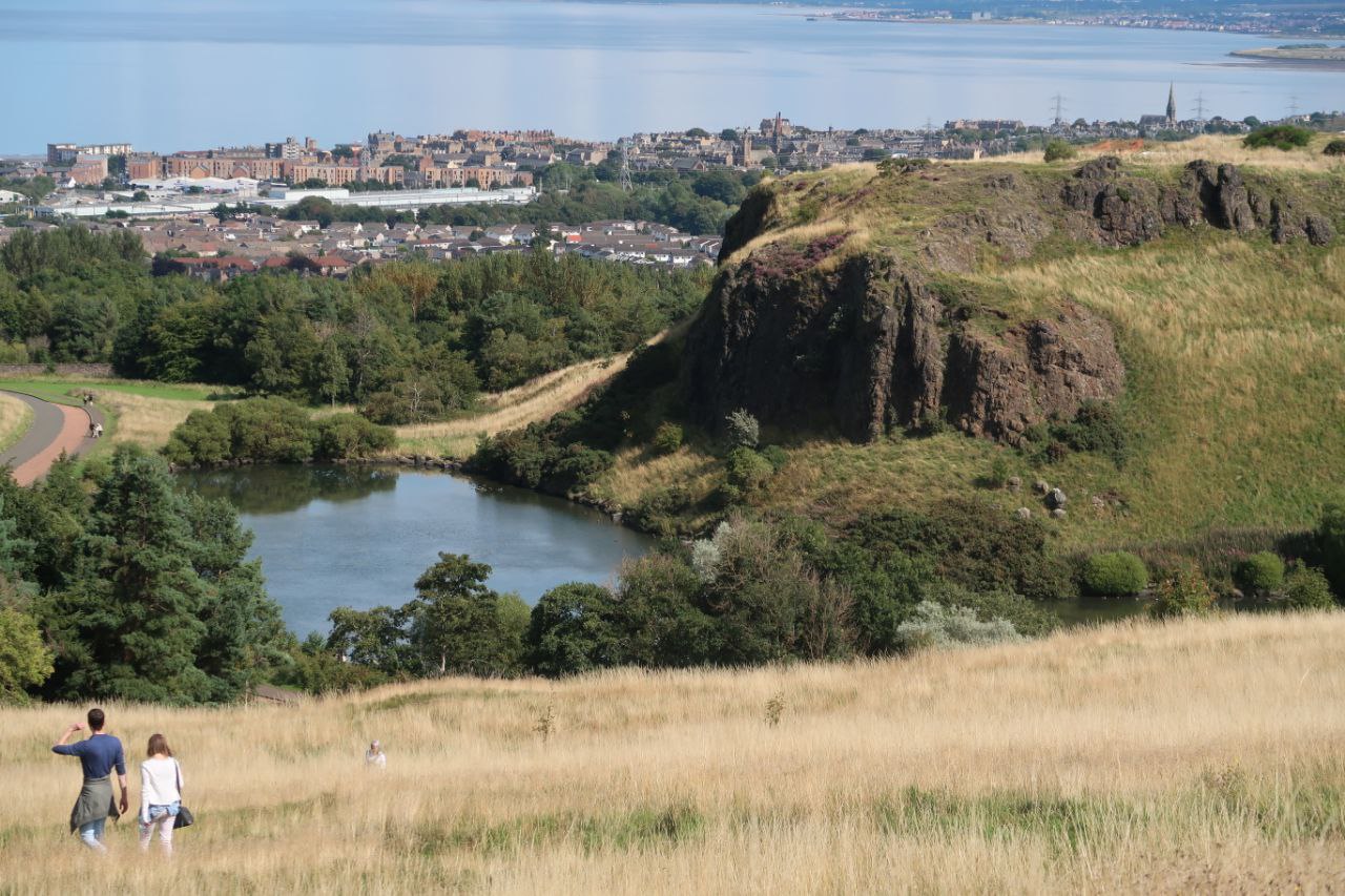 A view from Arthur's seat in Edinburgh